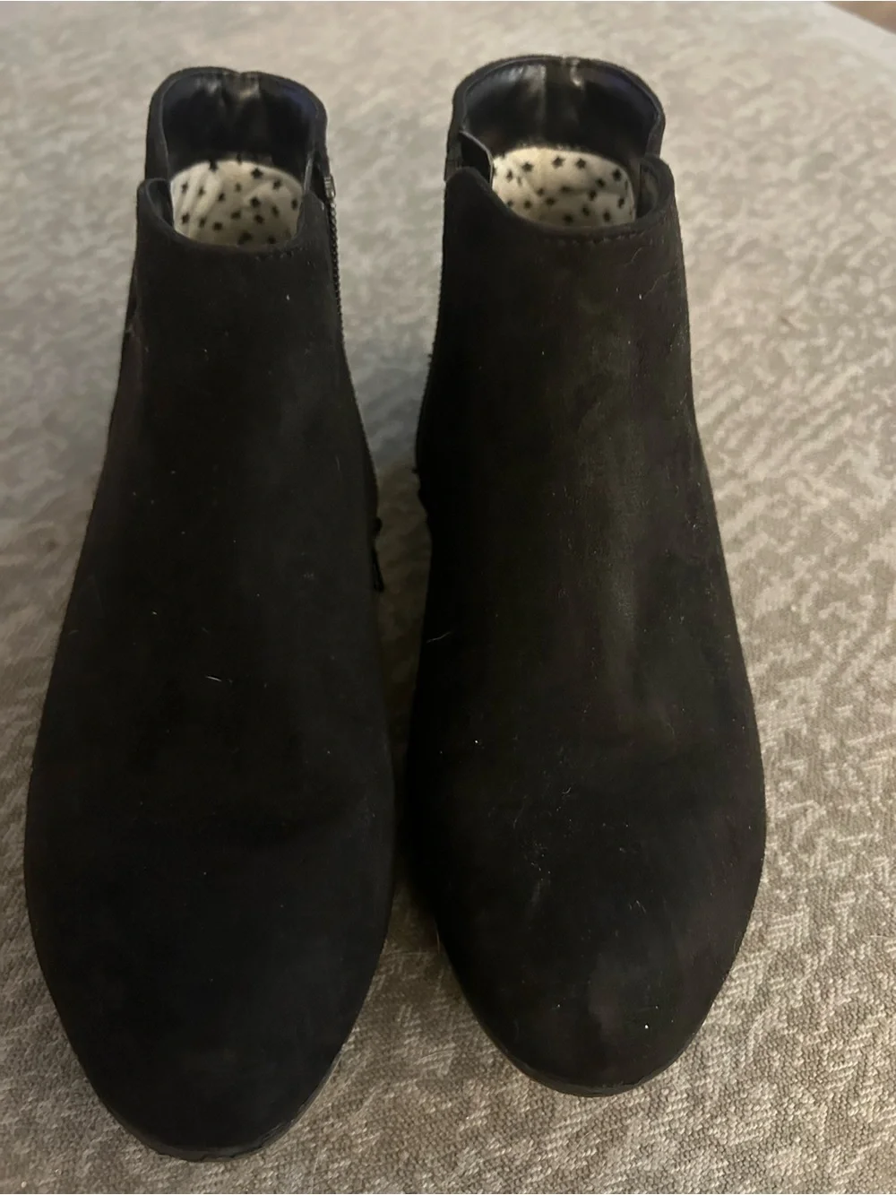 Girls black ankle boots